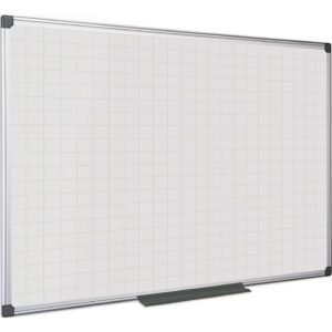 Bi Office Gridded Non-Magnetic Drywipe Whiteboards
