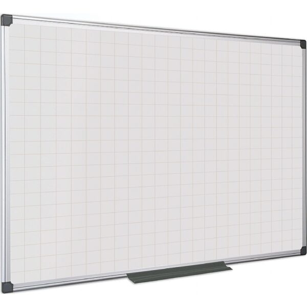 Bi Office Gridded Non-Magnetic Drywipe Whiteboards