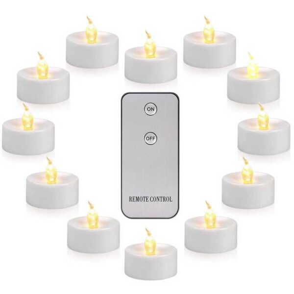 Remote Control Tea Lights (Set of 12)