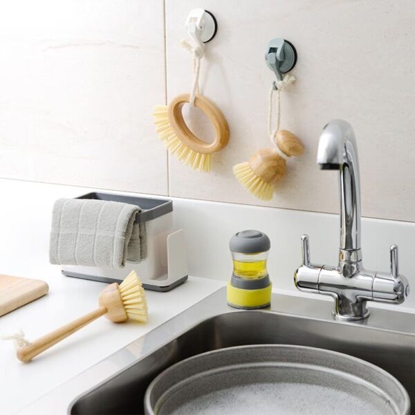 Grey Dish Brush & Sponge Set