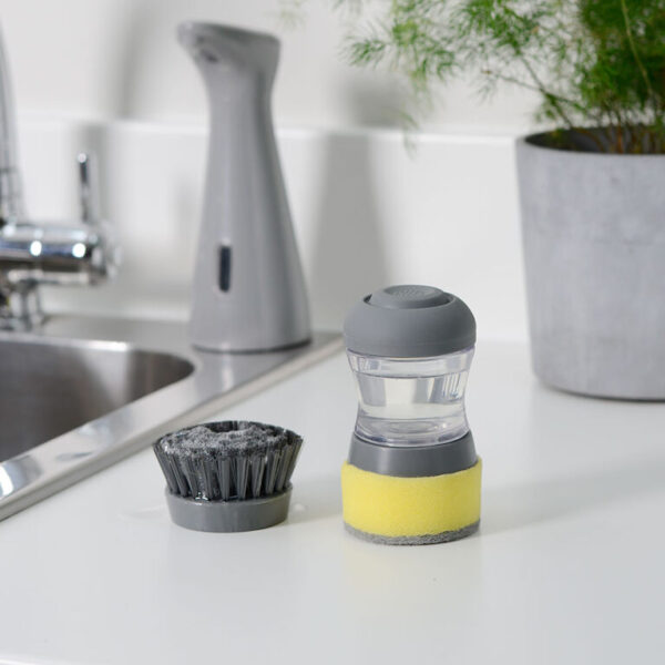Grey Dish Brush & Sponge Set