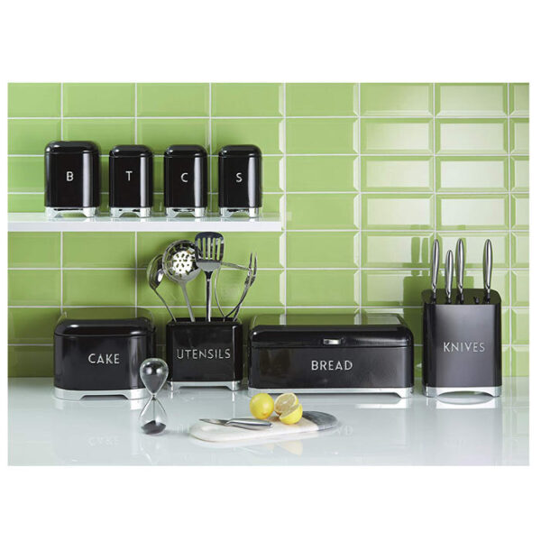 KitchenCraft Lovello Utensil Holder - Black